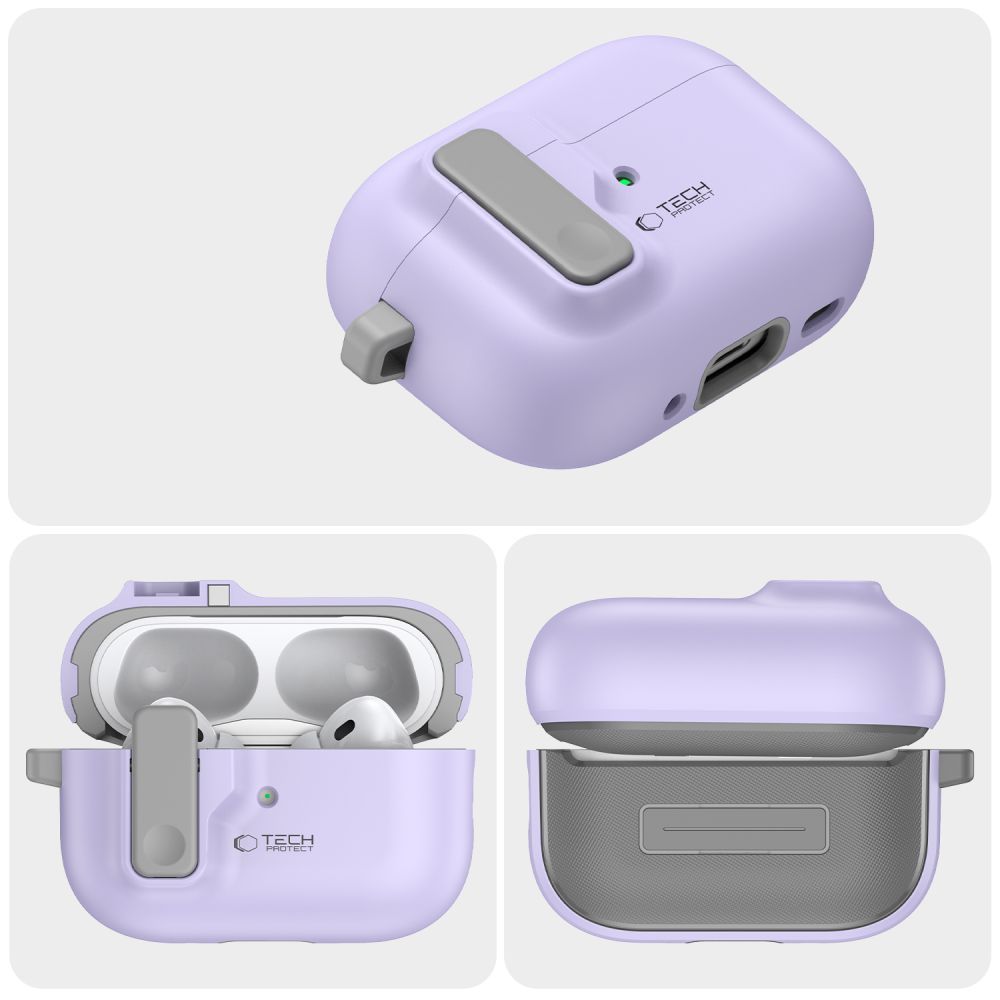 Tech-Protect Tech-Protect AirPods Pro 2/1 Skal Slim Hook Lavender