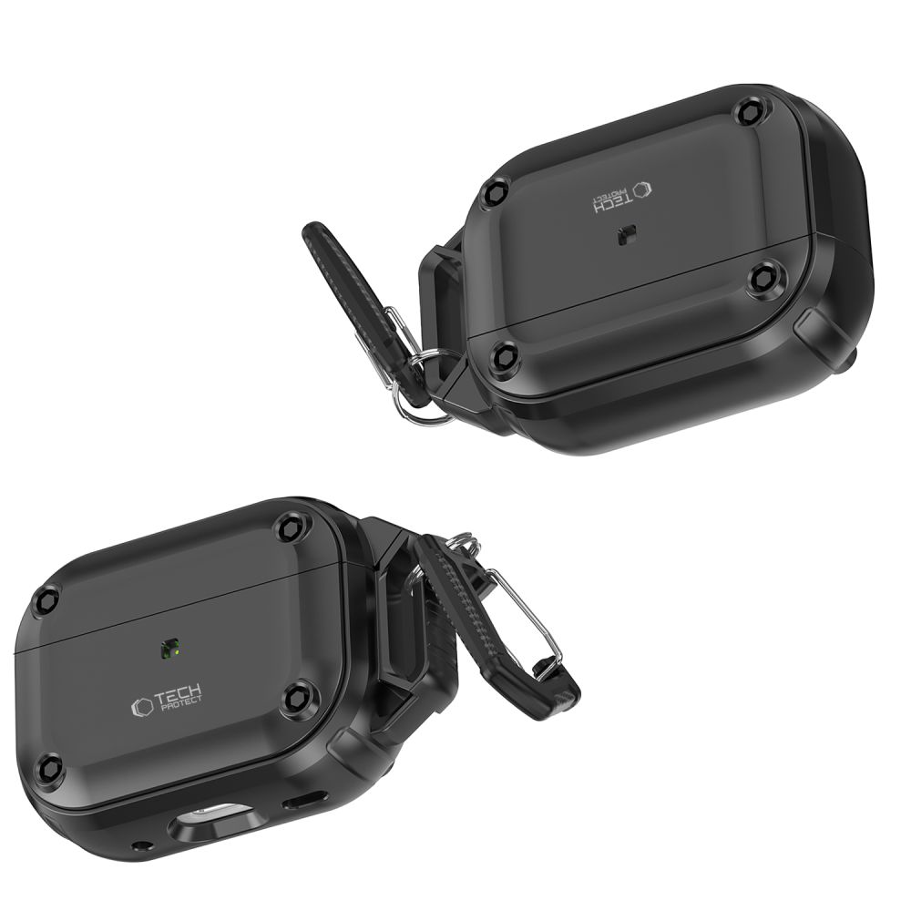 Tech-Protect Tech-Protect AirPods Pro 2/1 Skal Rough Hook Svart
