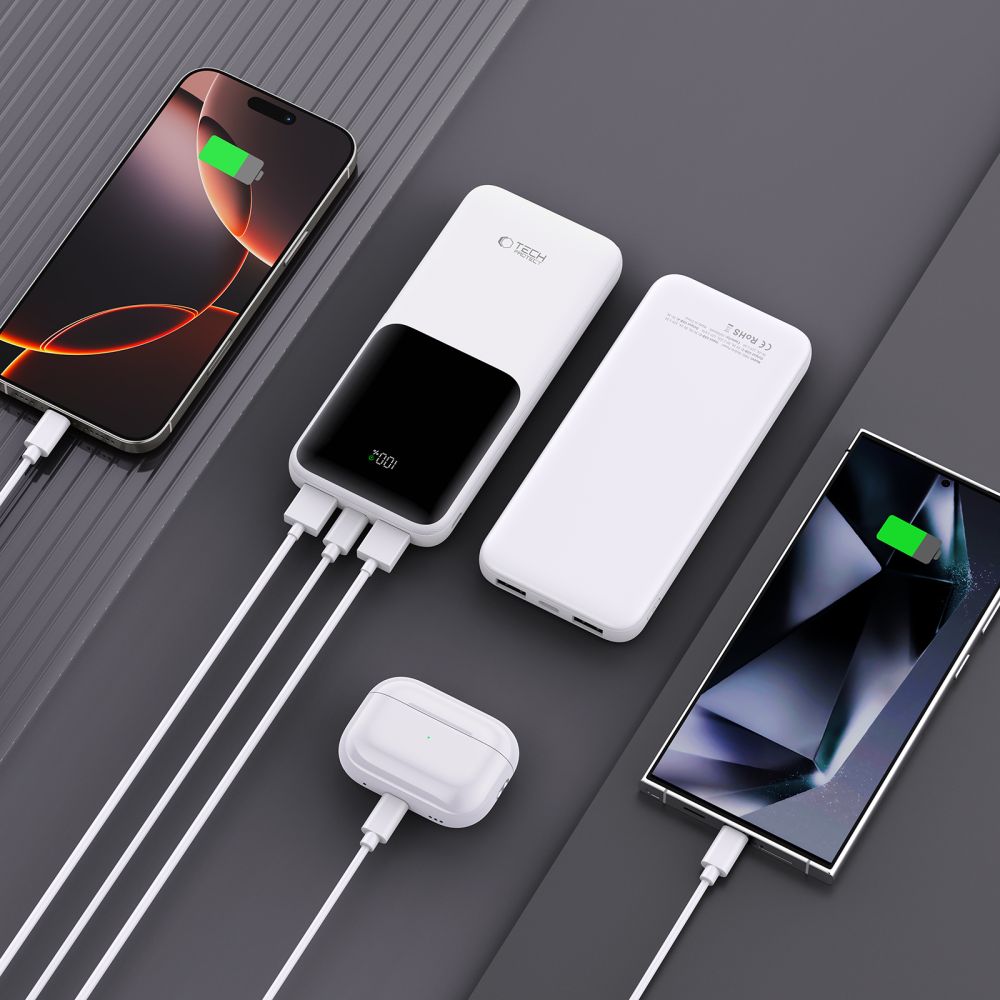 Tech-Protect Tech-Protect 10000 mAh 22.5W Powerbank Vit
