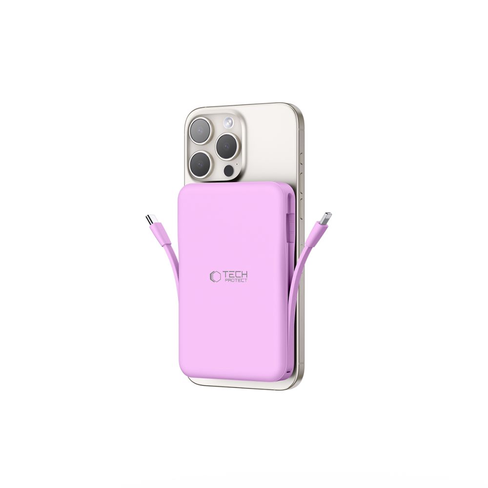 Tech-Protect Tech-Protect 10000 mAh MagSafe PowerBank LifeMag Lavender