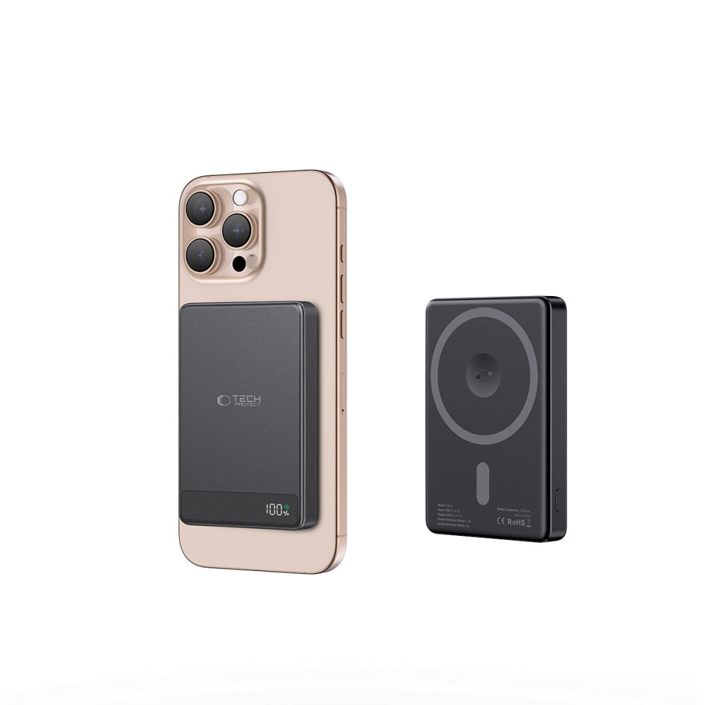 Tech-Protect Tech-Protect 5000 mAh MagSafe Powerbank LifeMag Svart