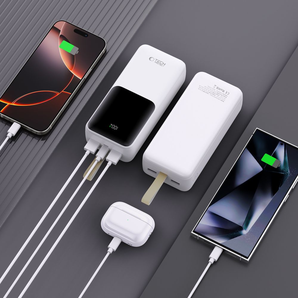 Tech-Protect Tech-Protect 30000 mAh 22.5W Powerbank Vit
