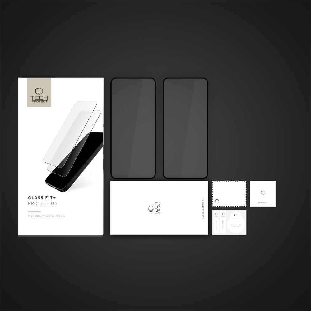 Tech-Protect Tech-Protect Redmi Note 14 5G/4G 2-PACK Skärmskydd Glass Fit+