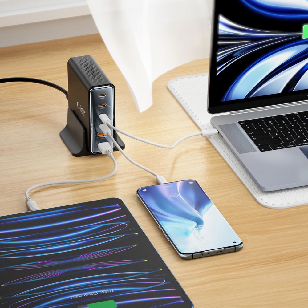 Tech-Protect Tech-Protect 80W Laddstation USB-C / USB-A Svart