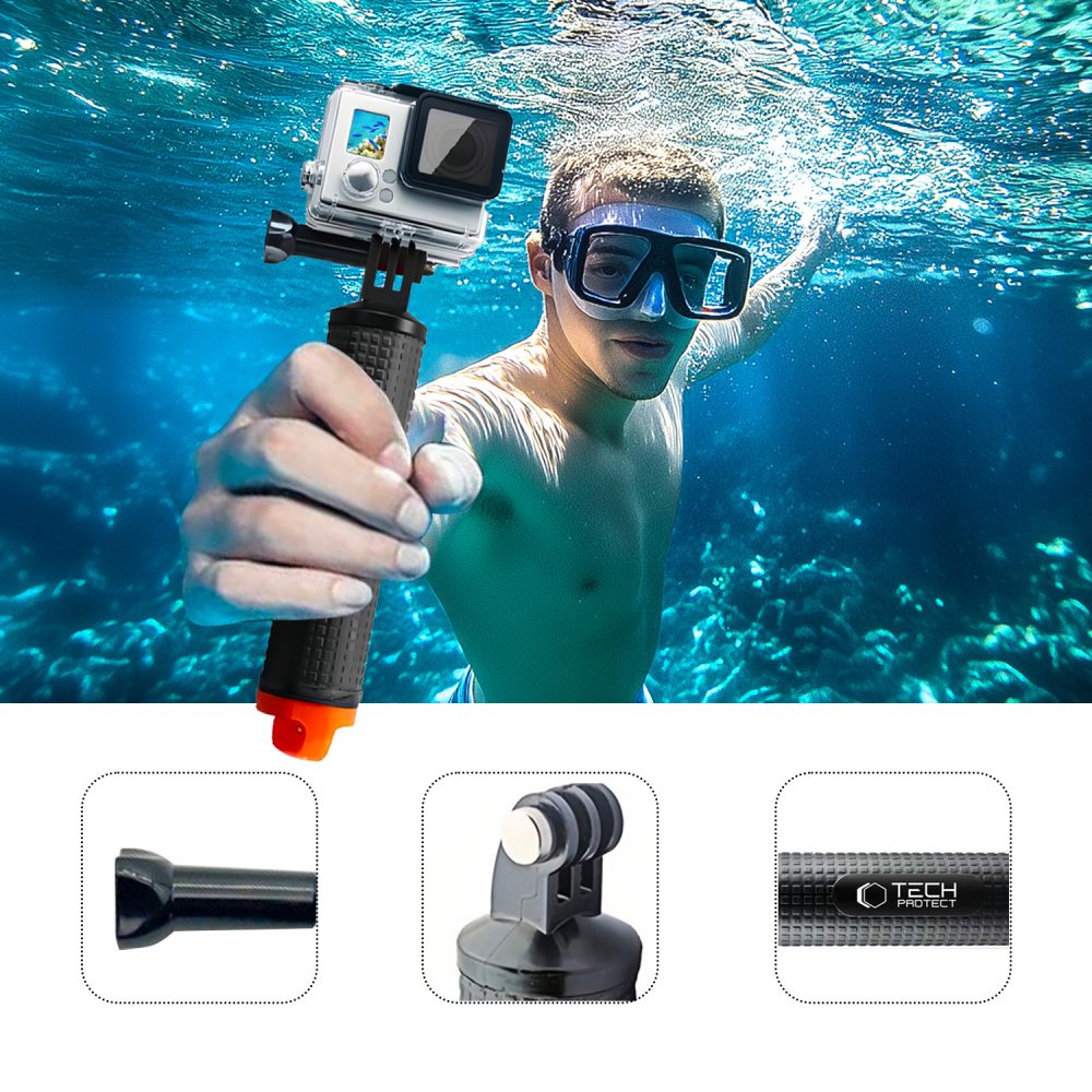 Tech-Protect Tech-Protect Flytande Handtag För GoPro/DJI Actionkamera