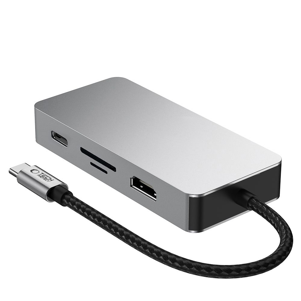 Tech-Protect Tech-Protect 9in1 USB-C Hub - USB-C/USB 3.0/2.0/HDMI/SD/TF/RJ45