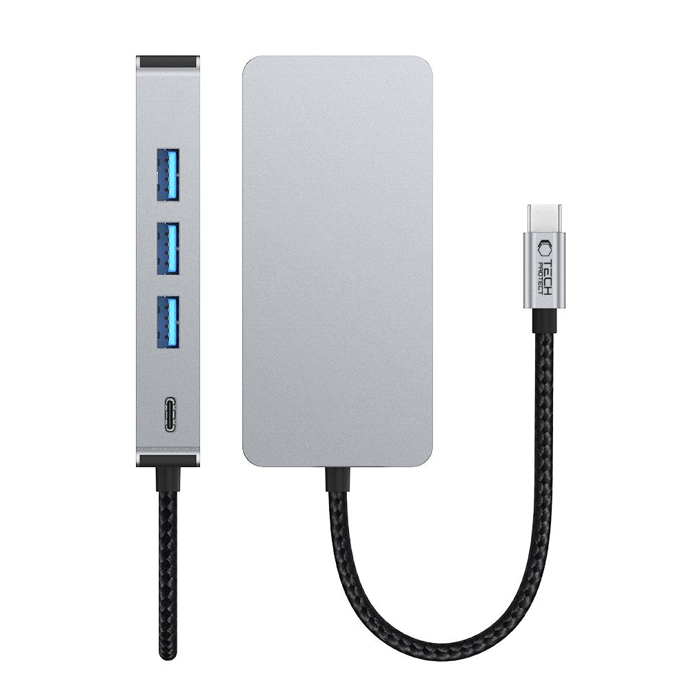Tech-Protect Tech-Protect 9in1 USB-C Hub - USB-C/USB 3.0/2.0/HDMI/SD/TF/RJ45