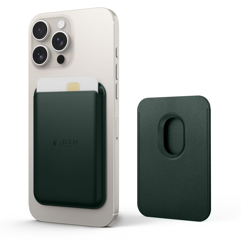 Tech-Protect Tech-Protect Magnetisk MagSafe Korthållare MagWallet Khaki