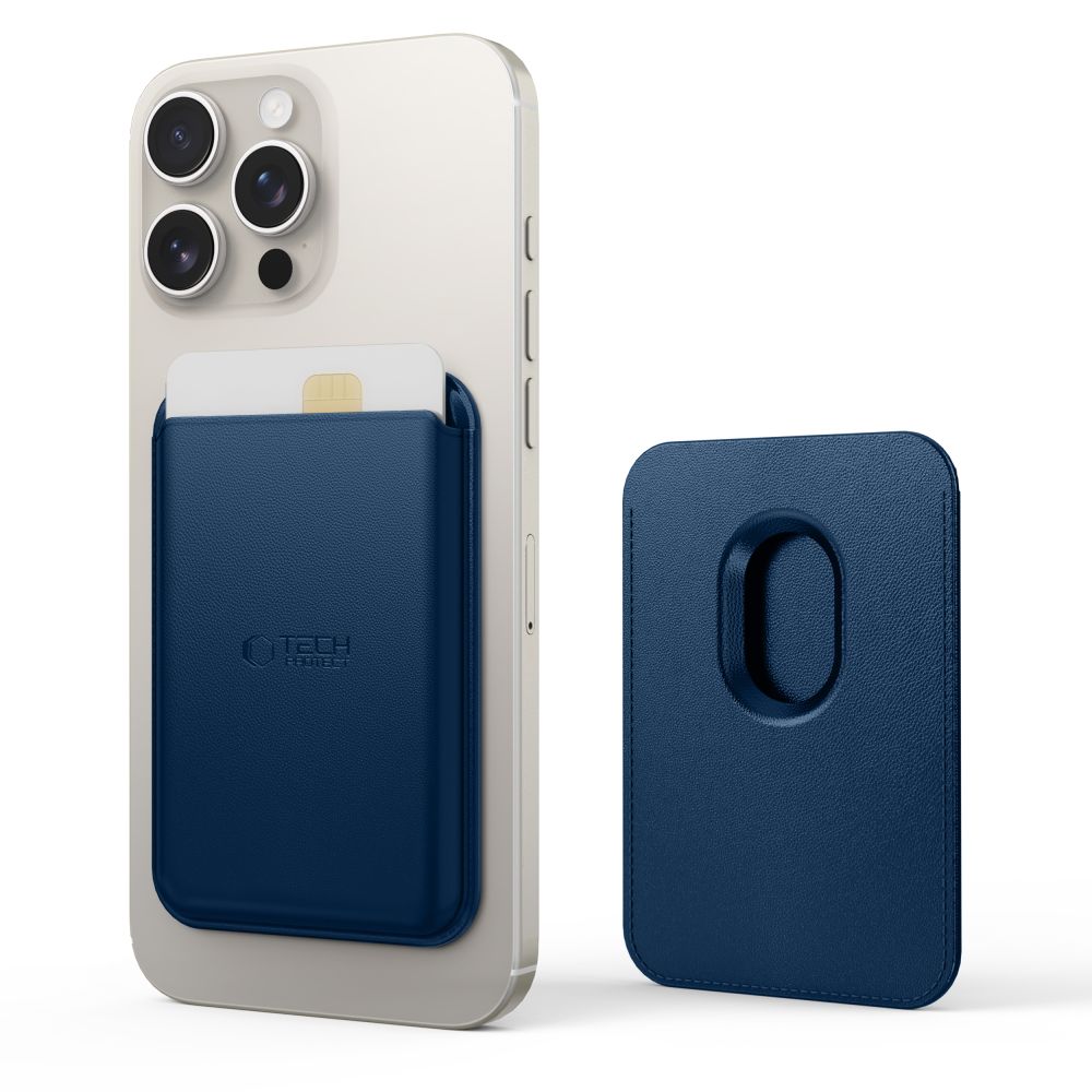 Tech-Protect Tech-Protect Magnetisk MagSafe Korthållare MagWallet Navy Blue