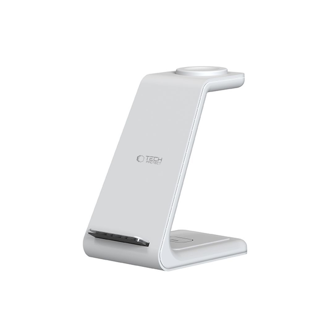 Tech-Protect Tech-Protect 15W Qi 3in1 Trådlös Laddare Apple Vit
