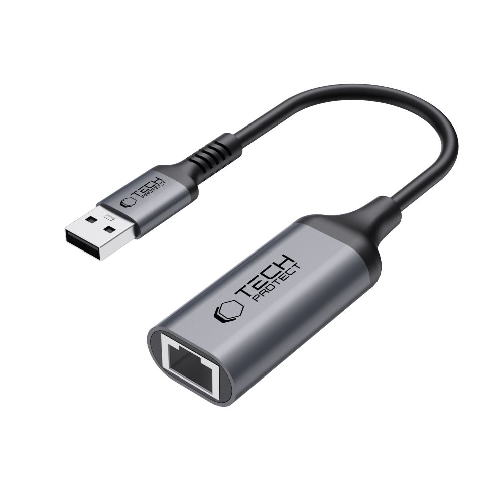 Tech-Protect Tech-Protect USB 3.0 - RJ45 Ethernet Adapter Ultraboost Svart