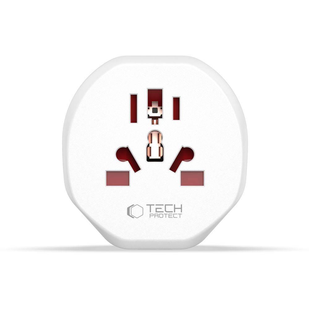 Tech-Protect Tech-Protect Universal Reseadpater EU Plugg Vit
