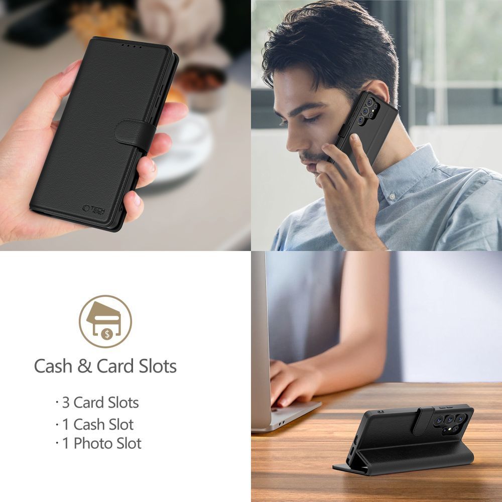 Tech-Protect Tech-Protect Samsung Galaxy A26 5G Fodral Läder Svart