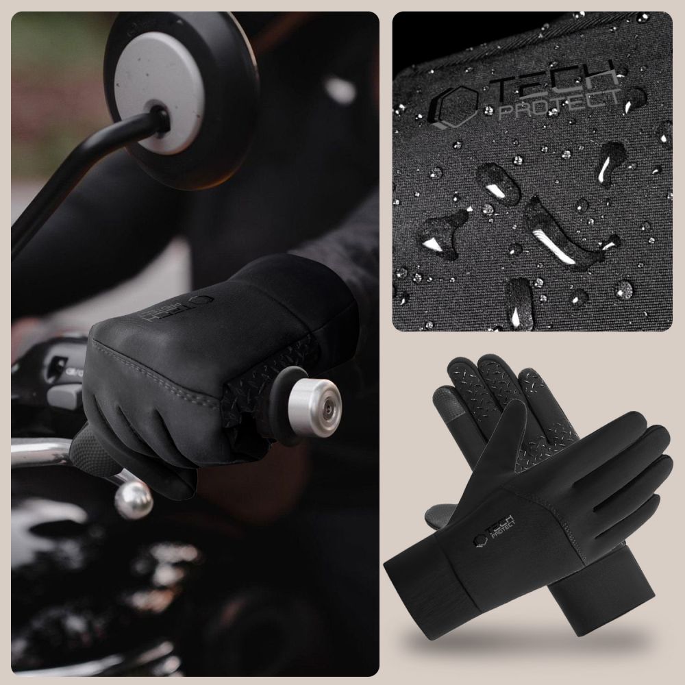 Tech-Protect Tech-Protect Handskar Med Touchfunktion Storlek M Svart