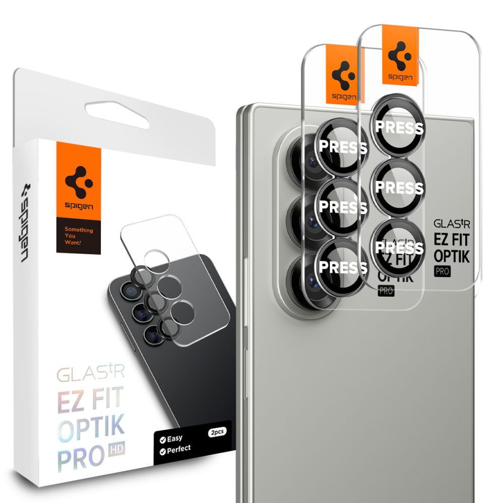 Spigen Spigen Galaxy Z Fold 7 2-PACK Linsskydd Optik Pro HD Glas.tR 