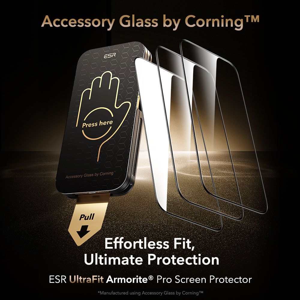 ESR ESR iPhone 17 Pro UltraFit Armorite Pro Skärmskydd Härdat Glas