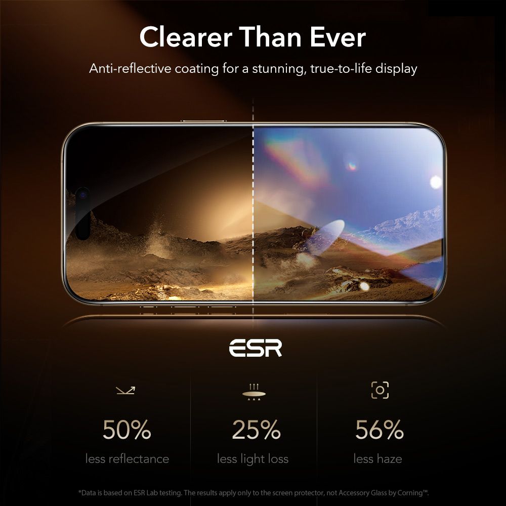 ESR ESR iPhone 17 Pro Max UltraFit Armorite Pro Skärmskydd Härdat Glas