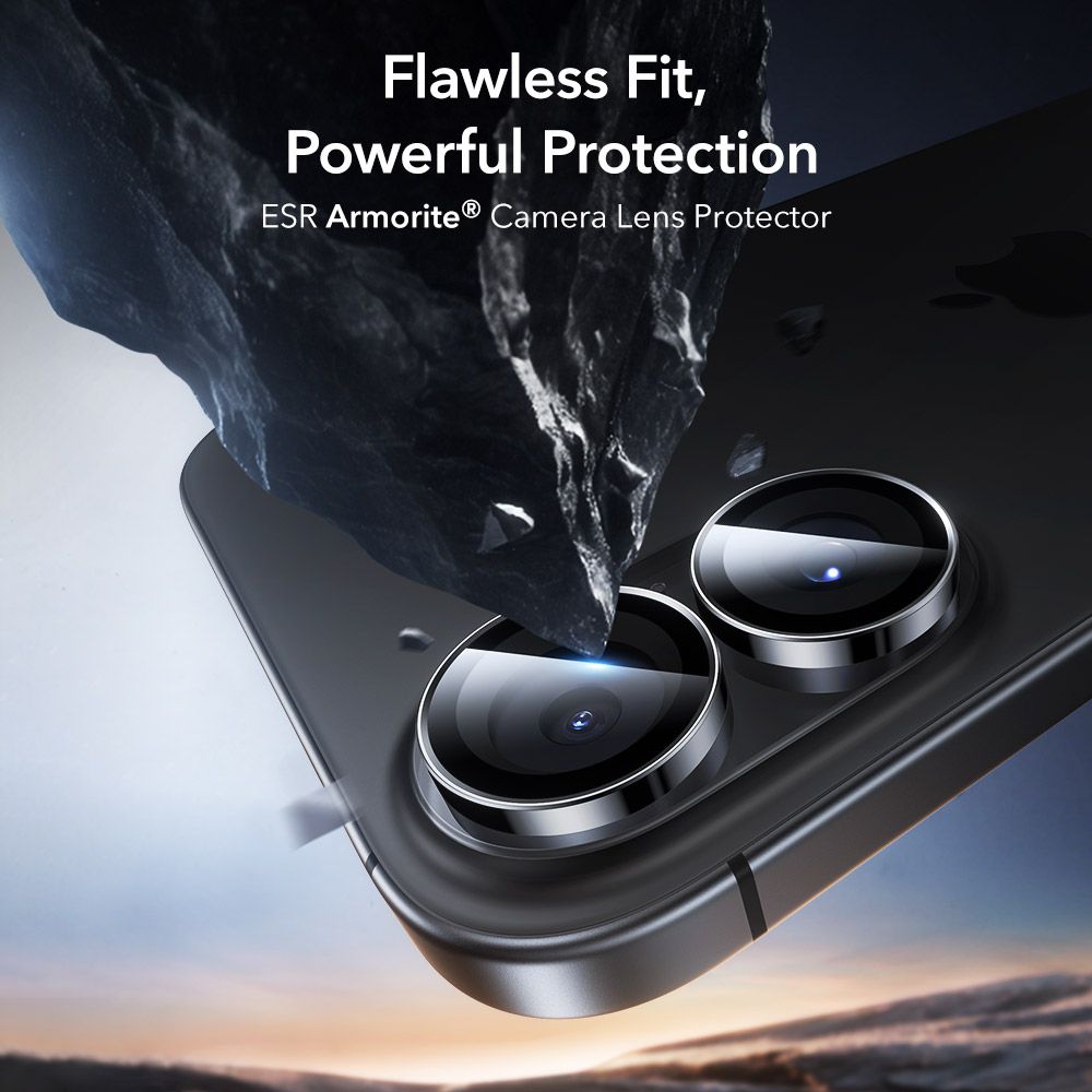 ESR ESR iPhone 16 / 16 Plus Linsskydd Armorite Svart