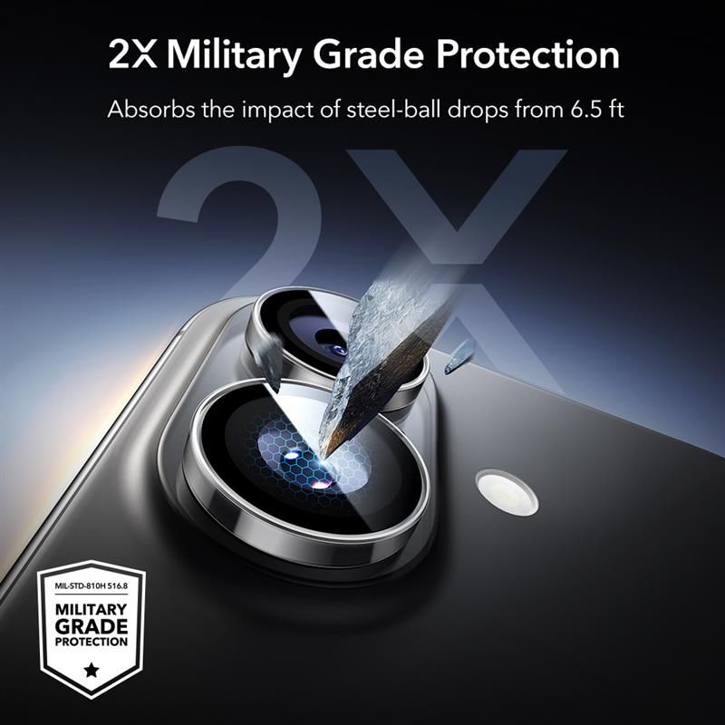 ESR ESR iPhone 16 / 16 Plus Linsskydd Armorite Transparent