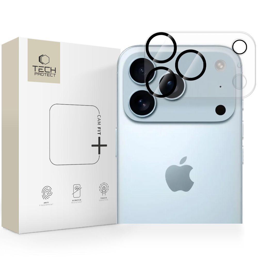 Tech-Protect Tech-Protect iPhone 17 Pro Max Linsskydd CamFit+ Transparent