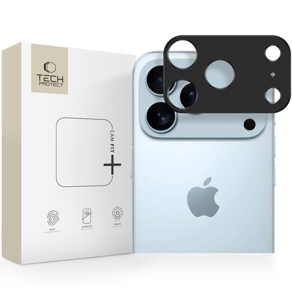Tech-Protect Tech-Protect iPhone 17 Pro Max Linsskydd CamAlloy Fit+ Svart