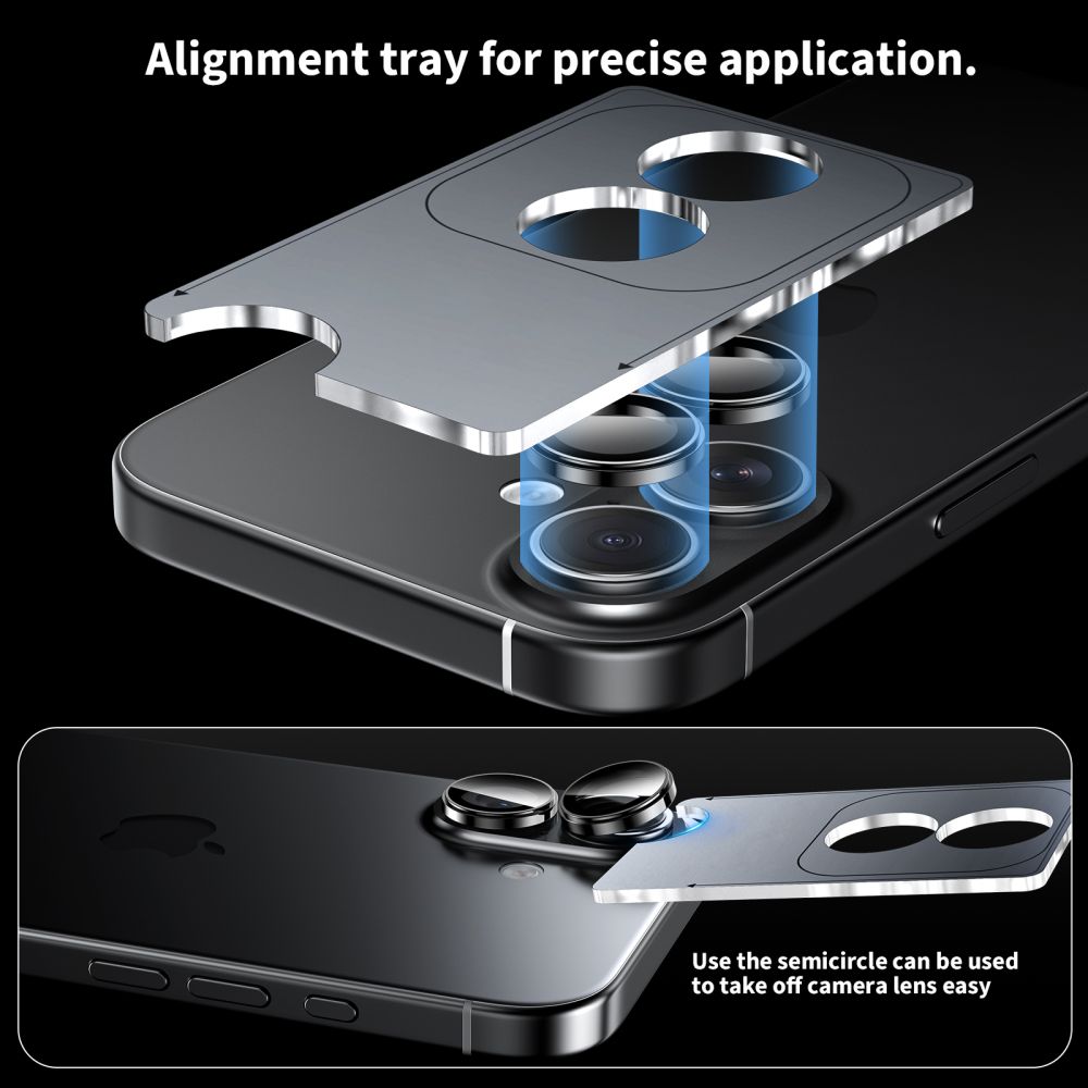 Tech-Protect Tech-Protect iPhone 17 Linsskydd CamRing Fit+ Svart