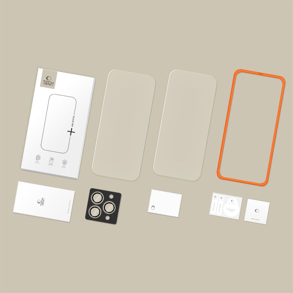 Tech-Protect Tech-Protect iPhone 17 Pro/16 Pro 3-PACK Skärmskydd/Linsskydd