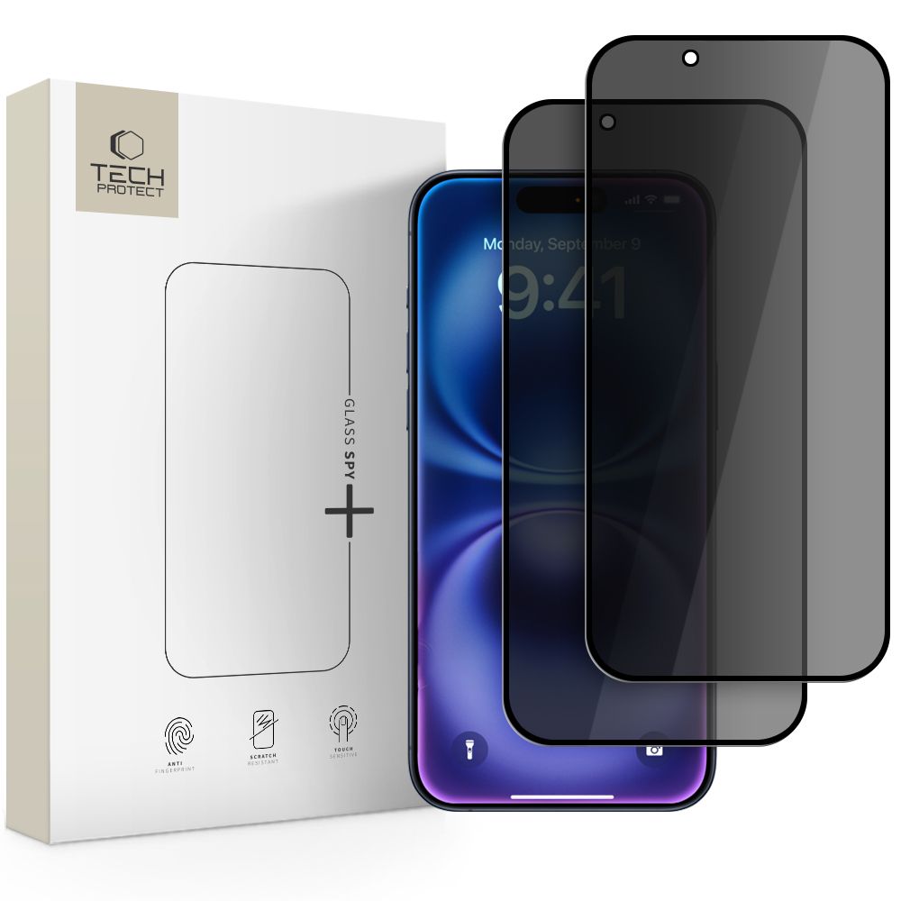 Tech-Protect Tech-Protect iPhone Air 2-PACK Skärmskydd Härdat Glas Privacy