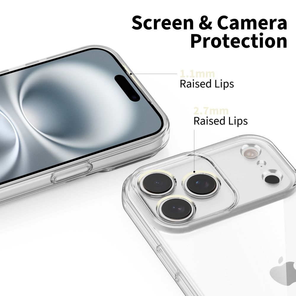 Tech-Protect Tech-Protect iPhone 17 Pro Max Skal FlexAir Transparent