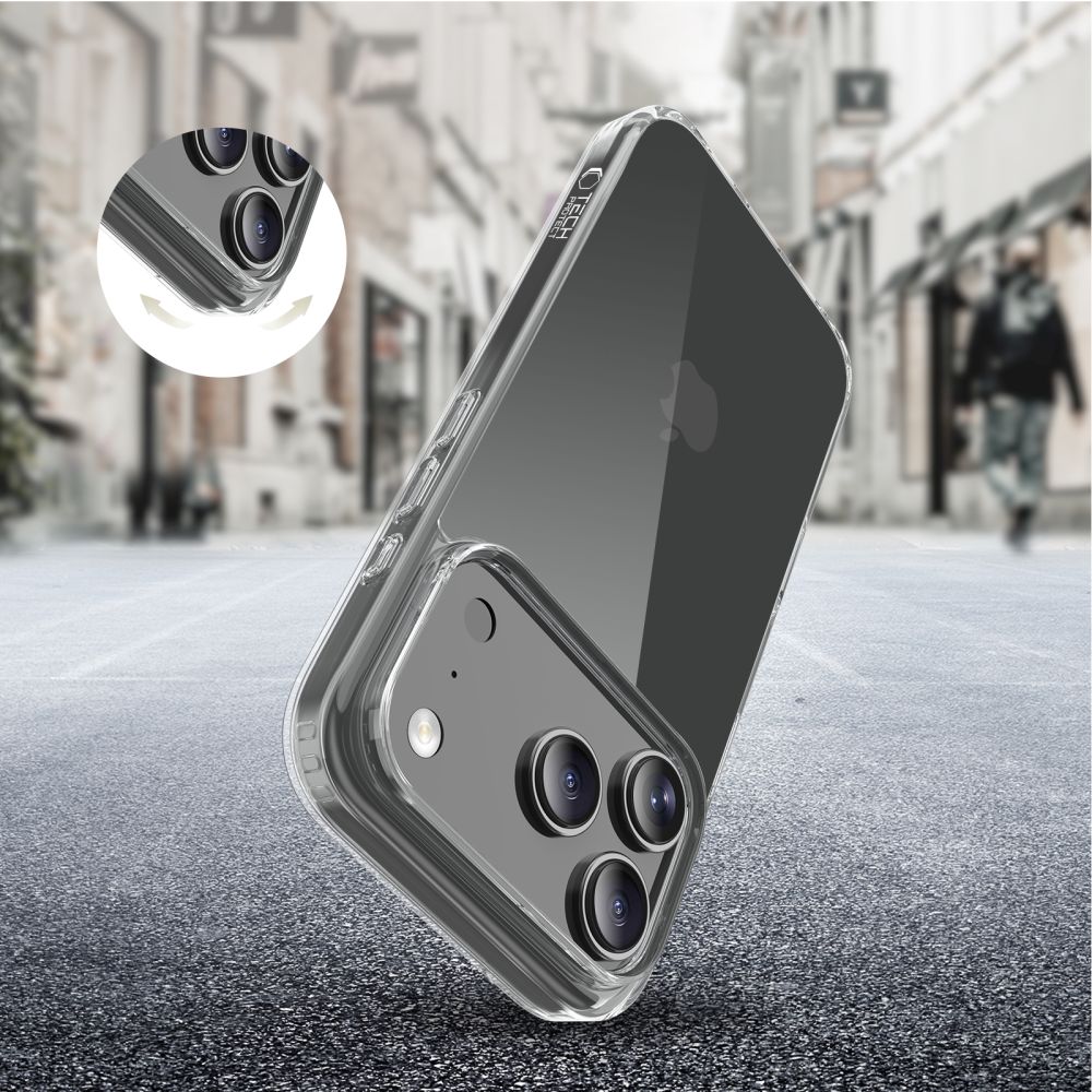 Tech-Protect Tech-Protect iPhone 17 Pro Skal FlexAir Hybrid Transparent