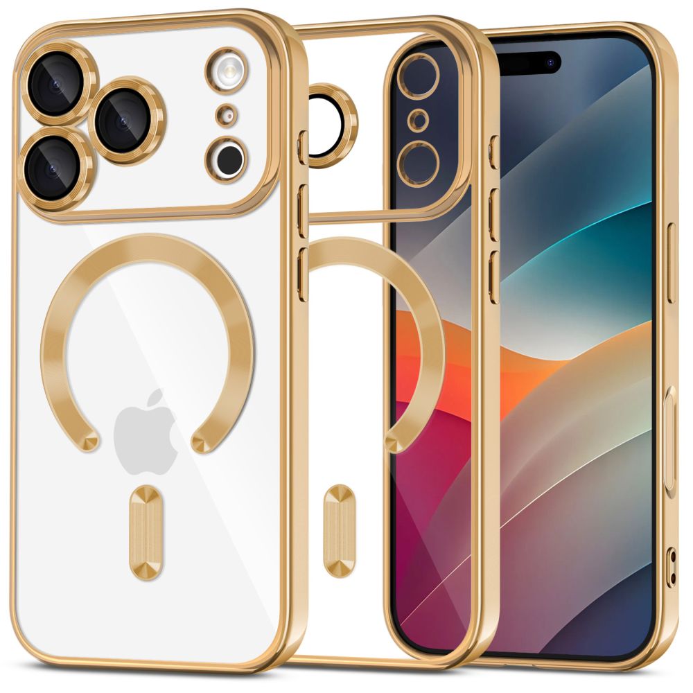 Tech-Protect Tech-Protect iPhone 17 Pro Skal MagSafe MagFlex Shiny Gold