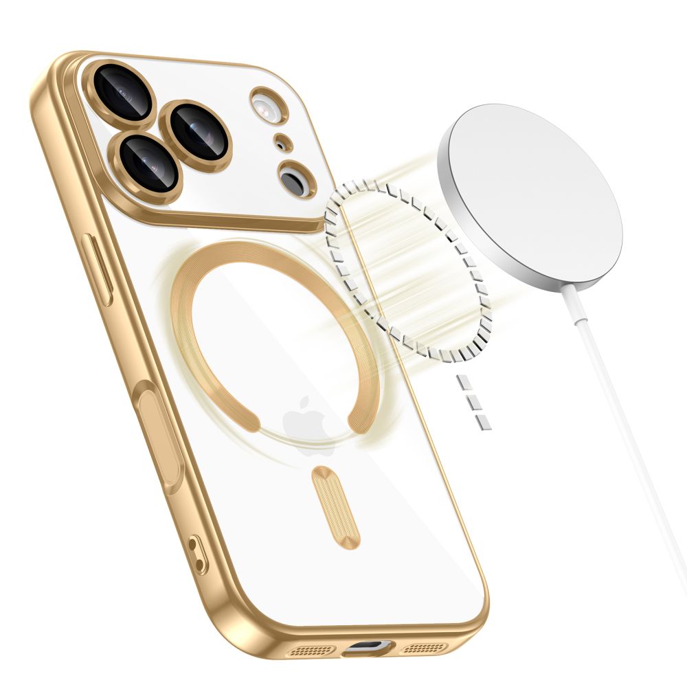 Tech-Protect Tech-Protect iPhone 17 Pro Skal MagSafe MagFlex Shiny Gold