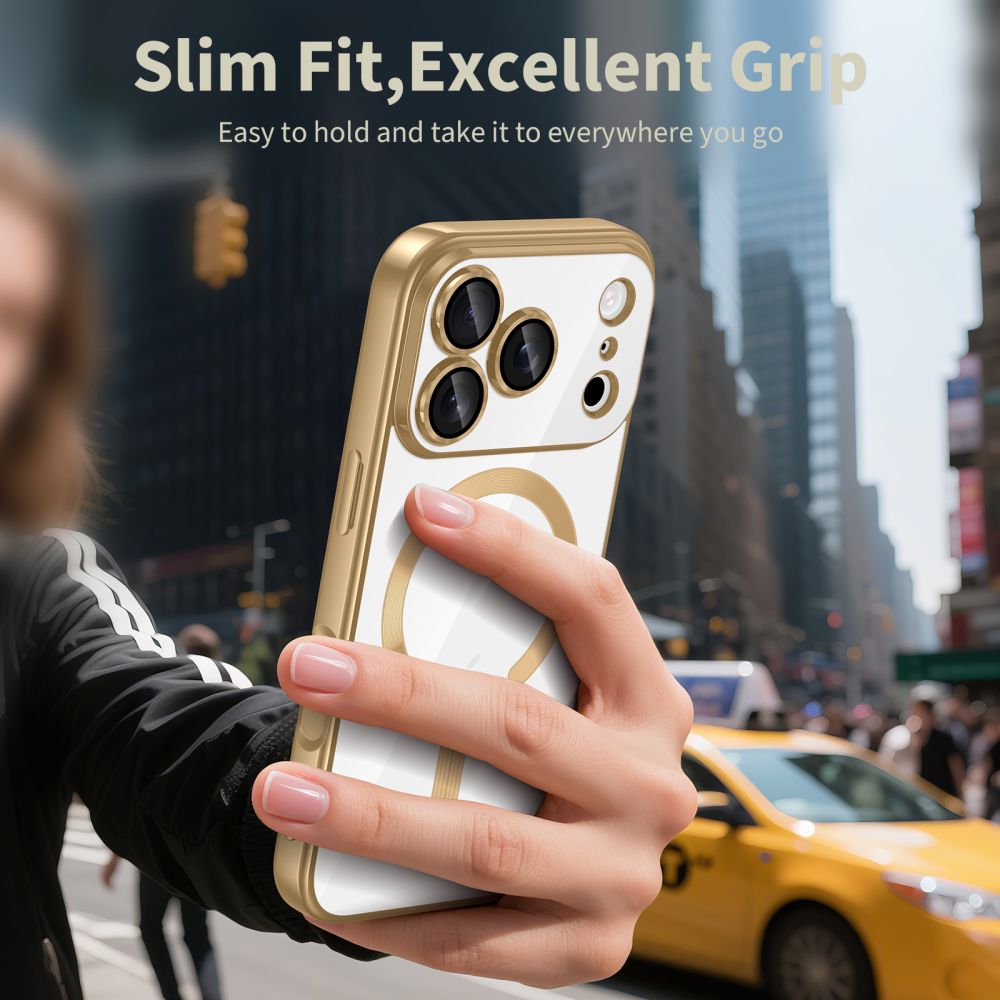 Tech-Protect Tech-Protect iPhone 17 Pro Skal MagSafe MagFlex Shiny Gold