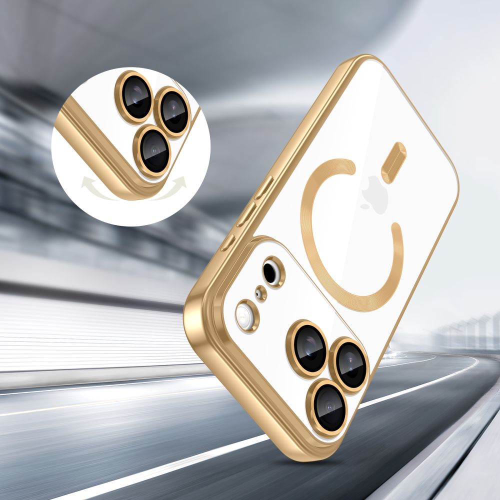 Tech-Protect Tech-Protect iPhone 17 Pro Skal MagSafe MagFlex Shiny Gold