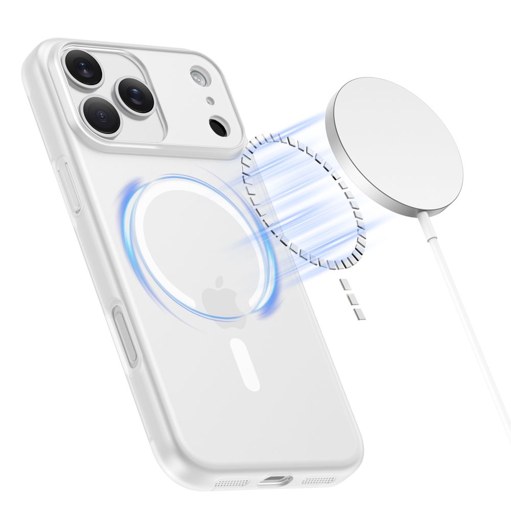 Tech-Protect Tech-Protect iPhone 17 Pro Skal MagSafe MagSlim Matt Vit