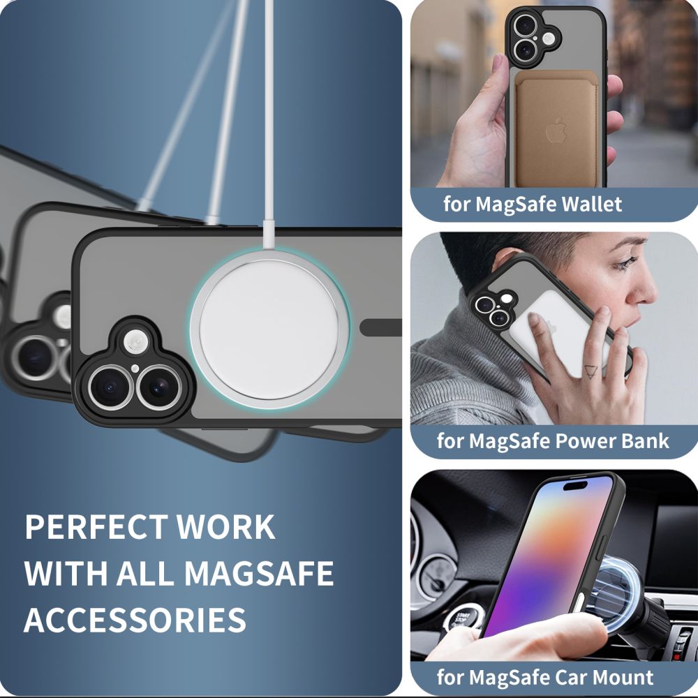 Tech-Protect Tech-Protect iPhone 17 Skal MagSafe BasicMag Matt Svart