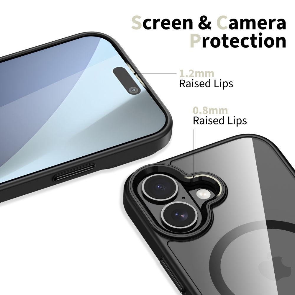 Tech-Protect Tech-Protect iPhone 17 Skal MagSafe MagMat Matt Svart/Transparent