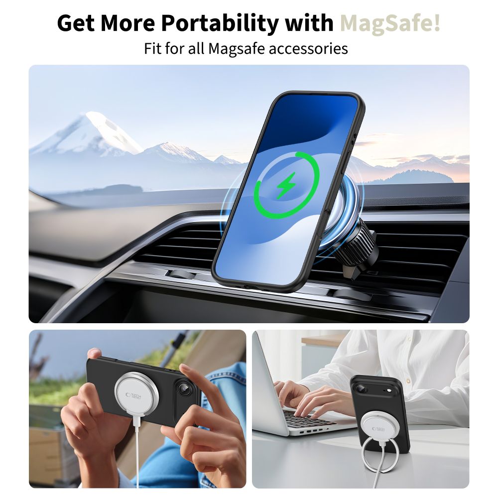 Tech-Protect Tech-Protect iPhone Air Skal MagSafe Silicone Svart