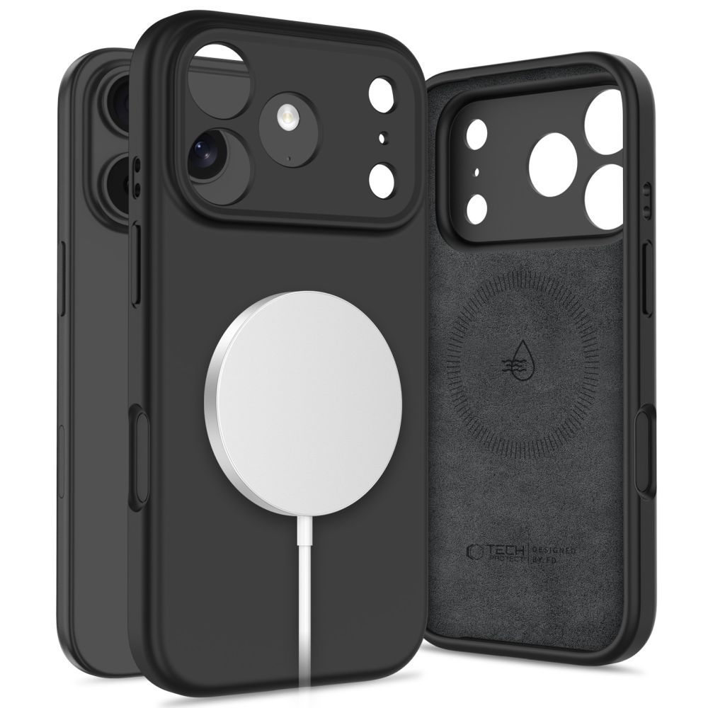 Tech-Protect Tech-Protect iPhone 17 Pro Max Skal MagSafe Silicone Svart