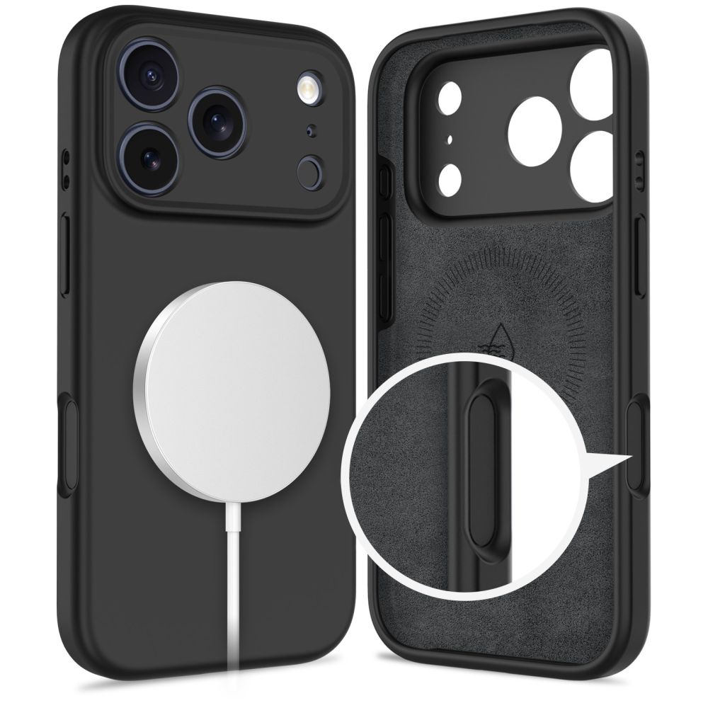 Tech-Protect Tech-Protect iPhone 17 Pro Max Skal MagSafe Silicone Svart