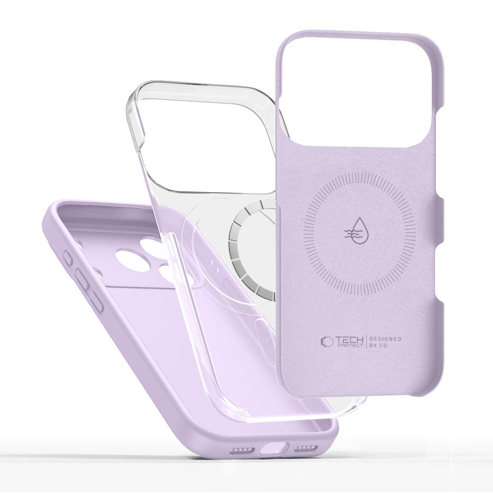 Tech-Protect Tech-Protect iPhone 17 Pro Max Skal MagSafe Silicone Mauve