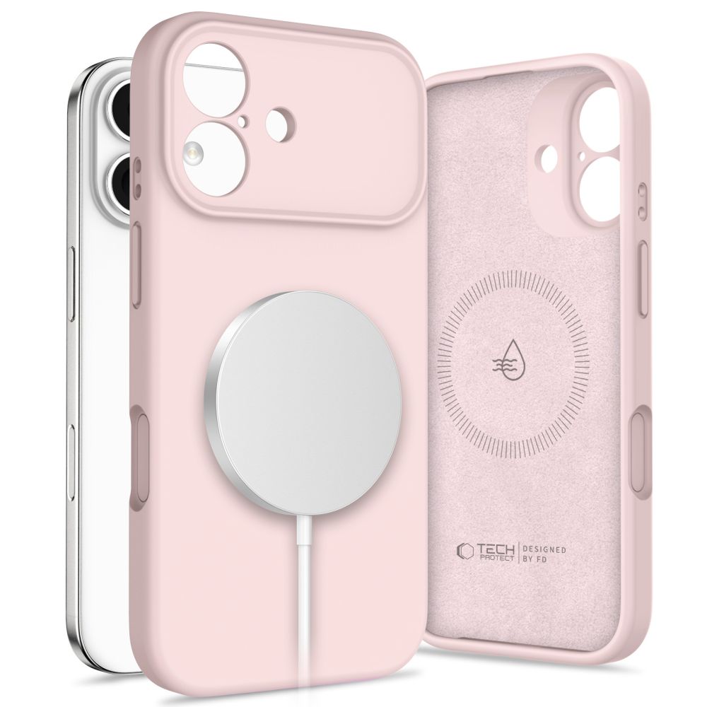 Tech-Protect Tech-Protect iPhone 17 Skal MagSafe Silicone Pink Pearl