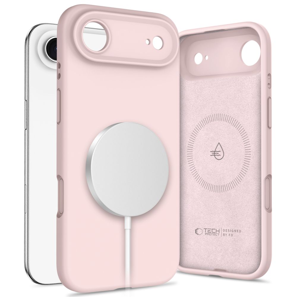 Tech-Protect Tech-Protect iPhone Air Skal MagSafe Silicone Pink Pearl