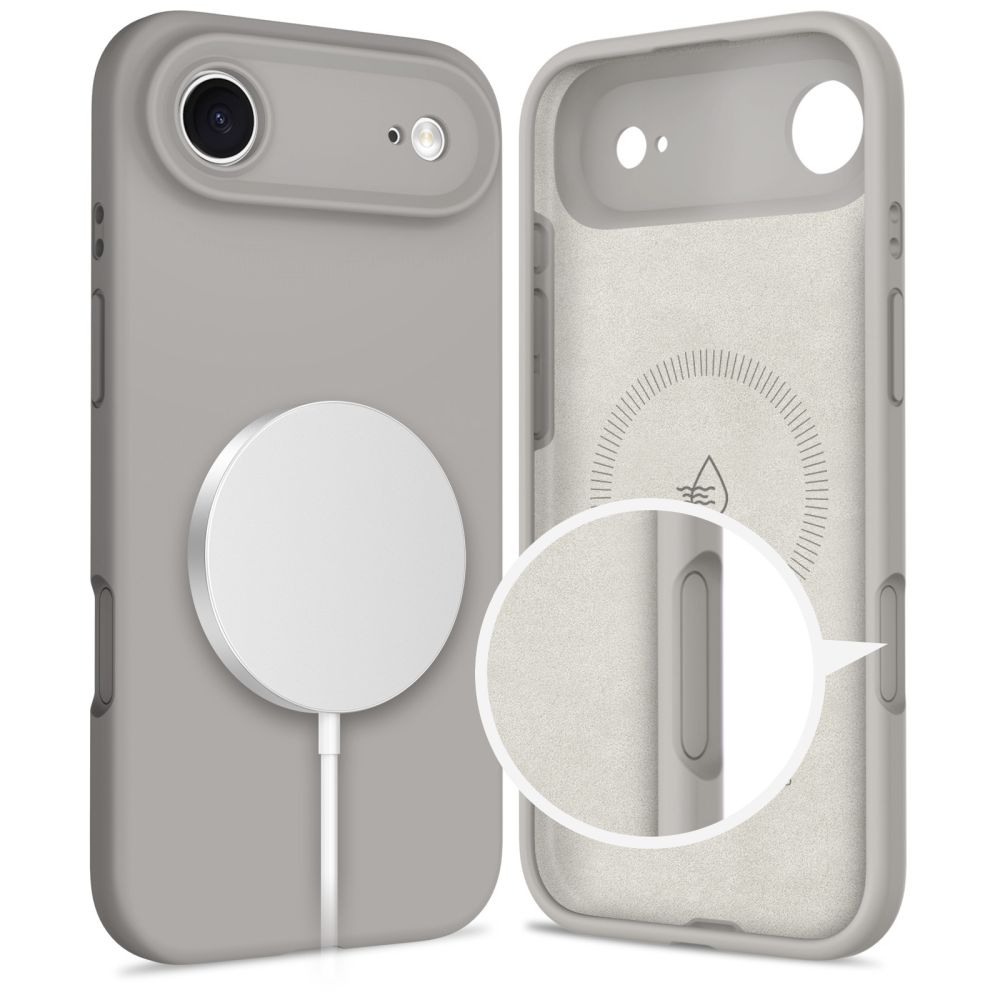 Tech-Protect Tech-Protect iPhone Air Skal MagSafe Silicone Stone Grey
