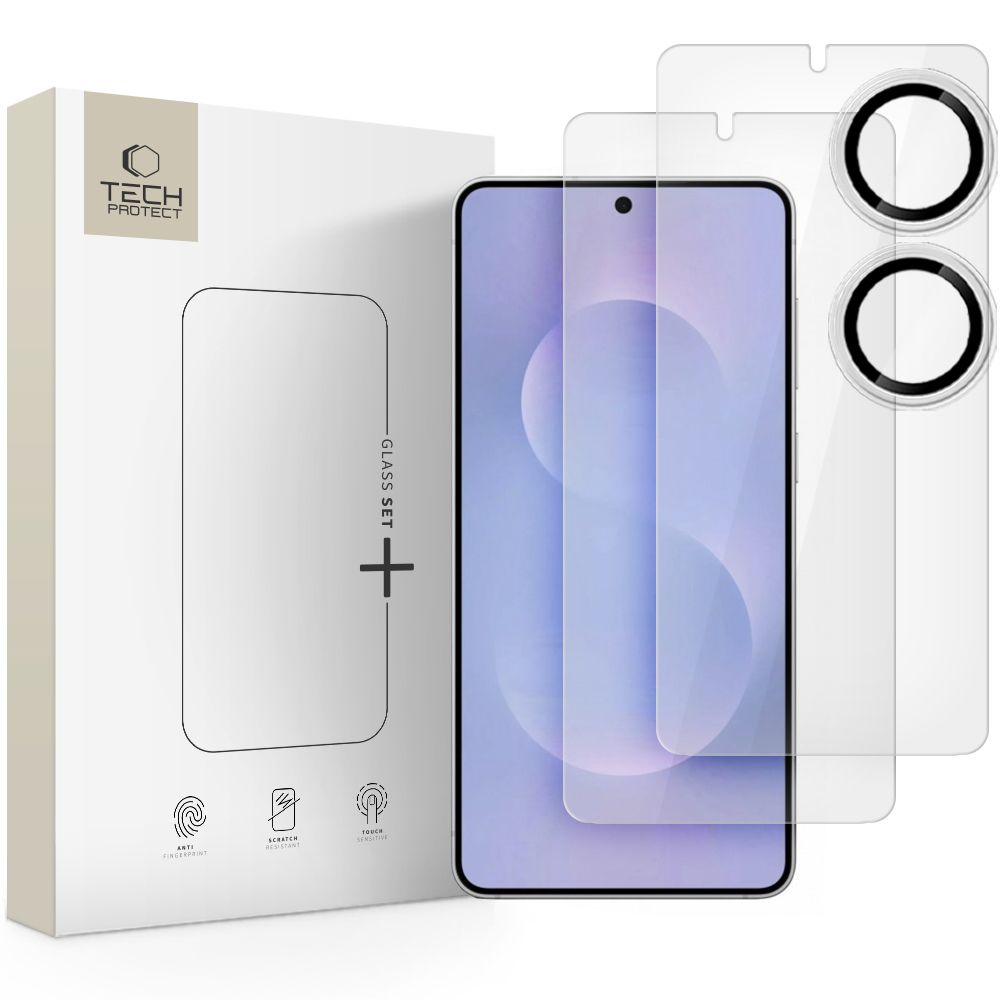 Tech-Protect Tech-Protect Galaxy S25 Edge 3-PACK Skärmskydd / Linsskydd