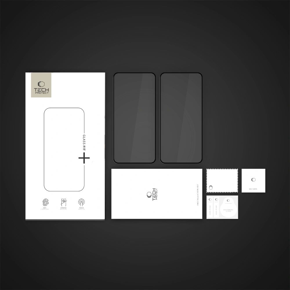 Tech-Protect Tech-Protect Galaxy S25 Edge 2-PACK Skärmskydd GlassFit+ Härdat Glas
