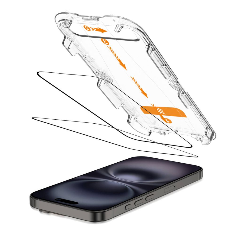 Tech-Protect Tech-Protect iPhone 16/15 2-PACK Skärmskydd QuickSet+ Härdat Glas