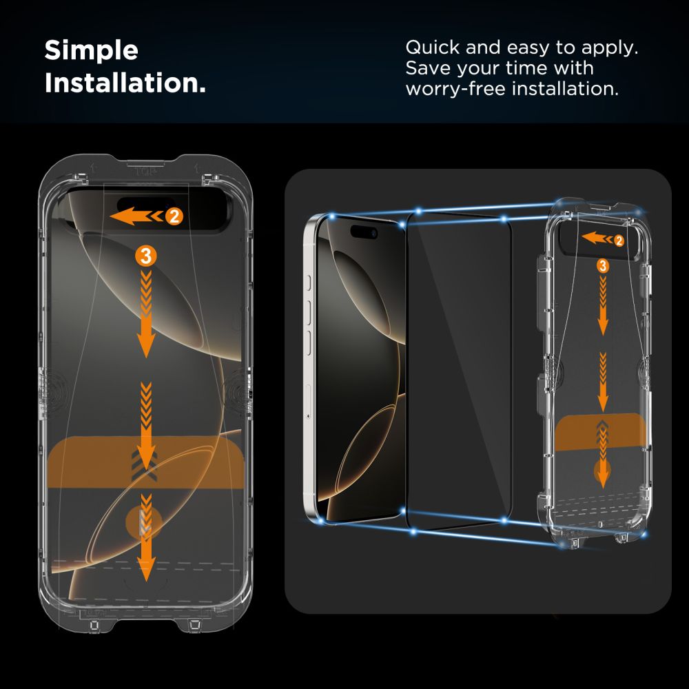 Tech-Protect Tech-Protect iPhone 16/15 2-PACK Skärmskydd QuickSet+ Härdat Glas