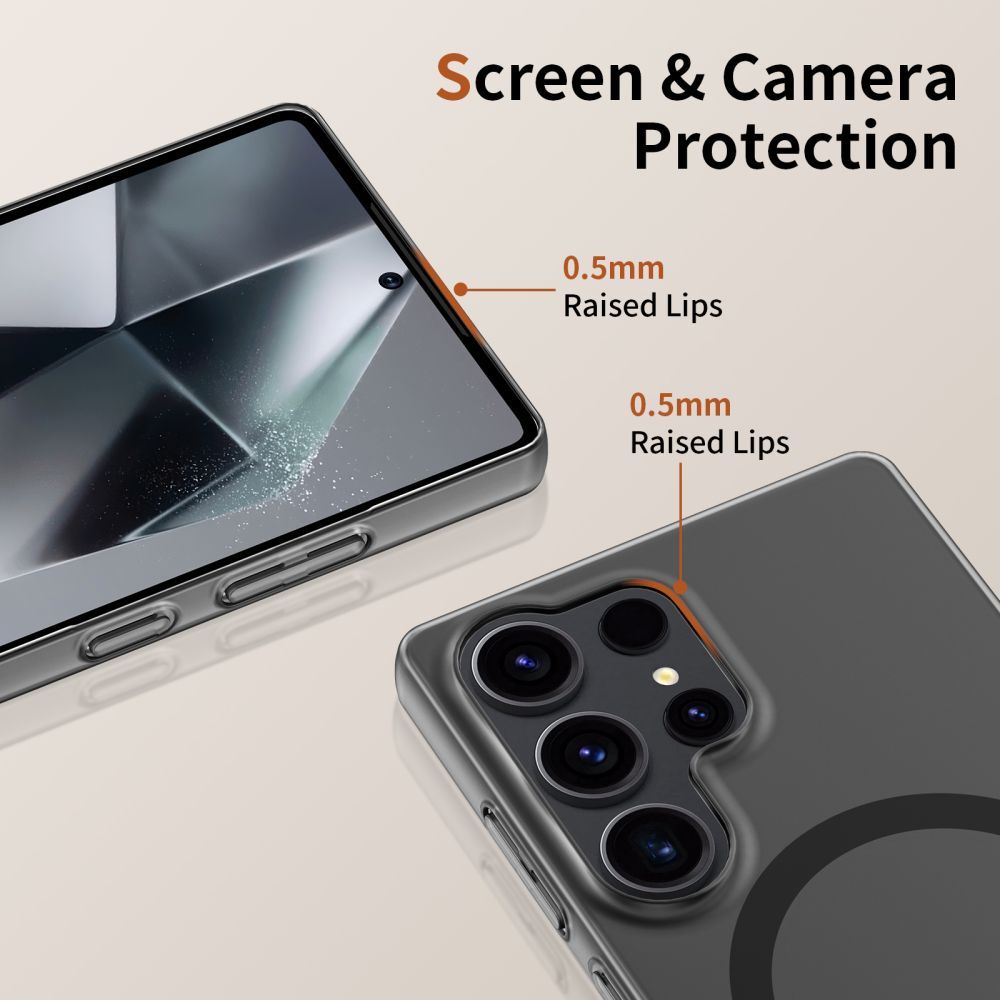 Tech-Protect Tech-Protect Galaxy S25 Edge Skal MagSafe MagSlim Matt Svart