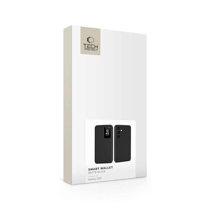 Tech-Protect Tech-Protect Samsung Galaxy S25 Fodral Smart Wallet Svart